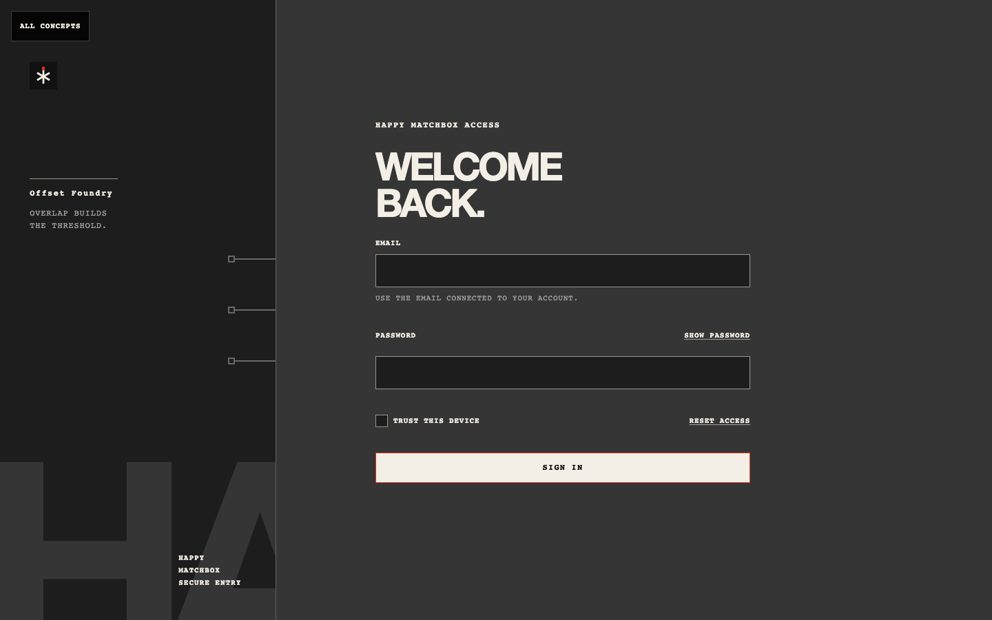 Offset Foundry initial desktop preview